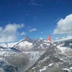 Flugwegposition um 11:35:21: Aufgenommen in der Nähe von Goms, Schweiz in 409 Meter